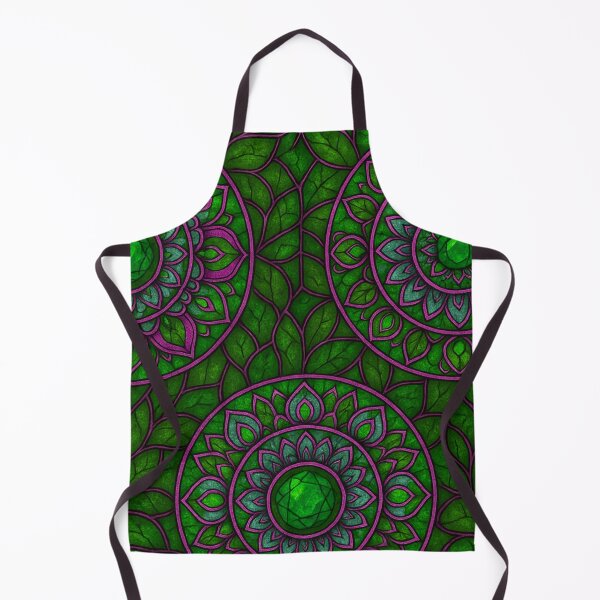 Item preview, Green Mandala Gem Pattern designed and sold by SassyArtistry.