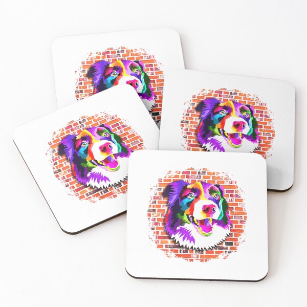 Item preview, 	s Colorful Border Collie Pop Art Bricks Border Collie Puppy 	 		 designed and sold by barvyzakojc1.