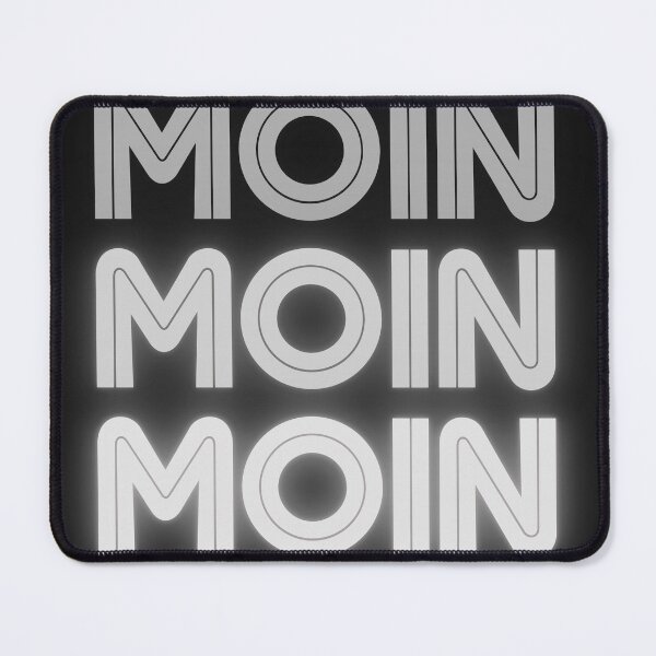 Item preview, MOIN MOIN MOIN – North German greeting in a modern design designed and sold by Fies-und-Fein.