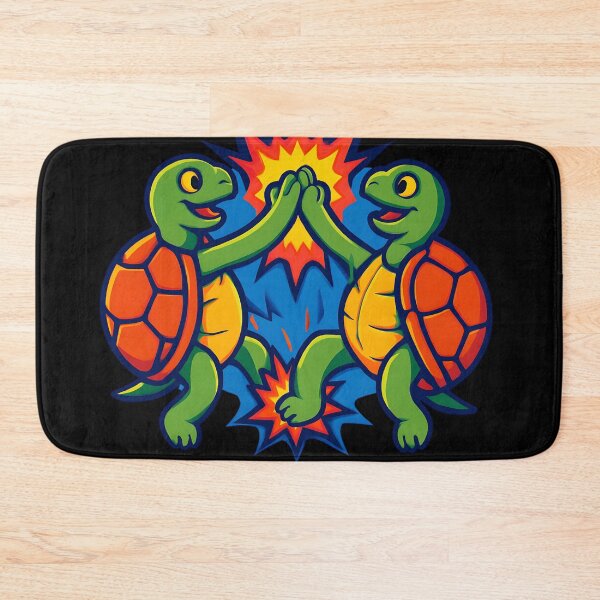 Item preview, Turtle Hi-Five – Fun Cartoon Design designed and sold by narco075.