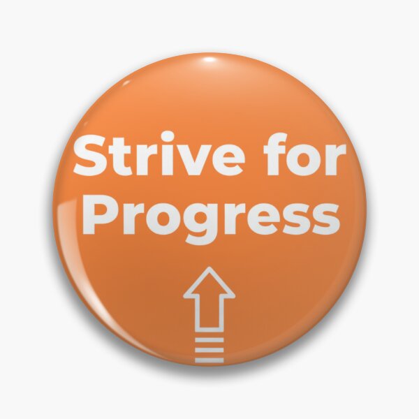 Item preview, Strive for Progress – Minimal Motivational Quote designed and sold by Happyfreedom.