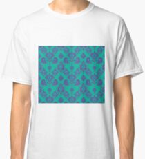 Lavender Vintage Damask Pattern Classic T-Shirt