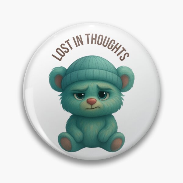 Item preview, Lost in Thoughts – Moody Teddy Bear Illustration designed and sold by D-T-Official.