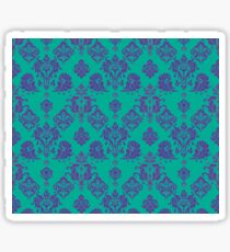 Lavender Vintage Damask Pattern Sticker