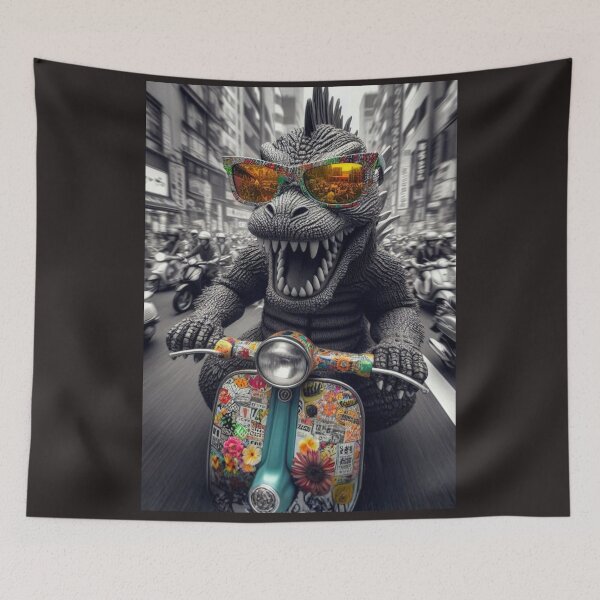 Item preview, "Scootzilla: King of the Whirl’d" designed and sold by Print Fiction.