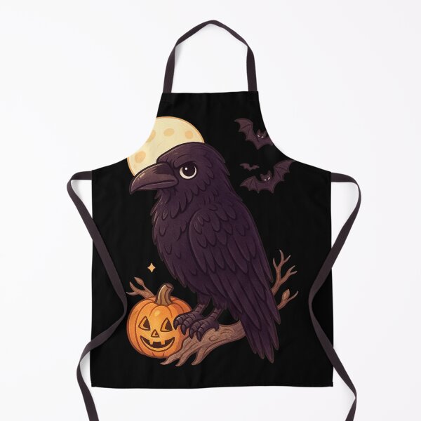 Item preview, Halloween Raven and Pumpkin Under the Full Moon designed and sold by Sn1ver.