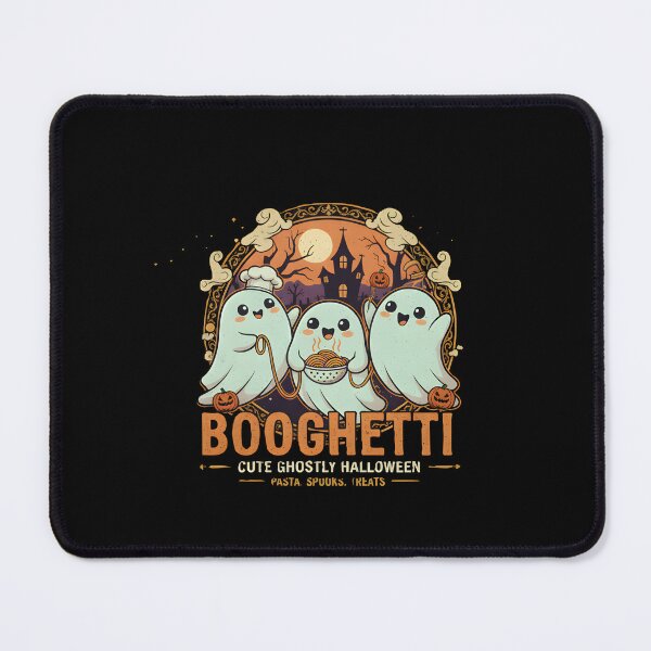 Item preview, Booghetti Trio - Cute Ghost Chef Halloween Pasta Night Graphic designed and sold by DMNindustries.