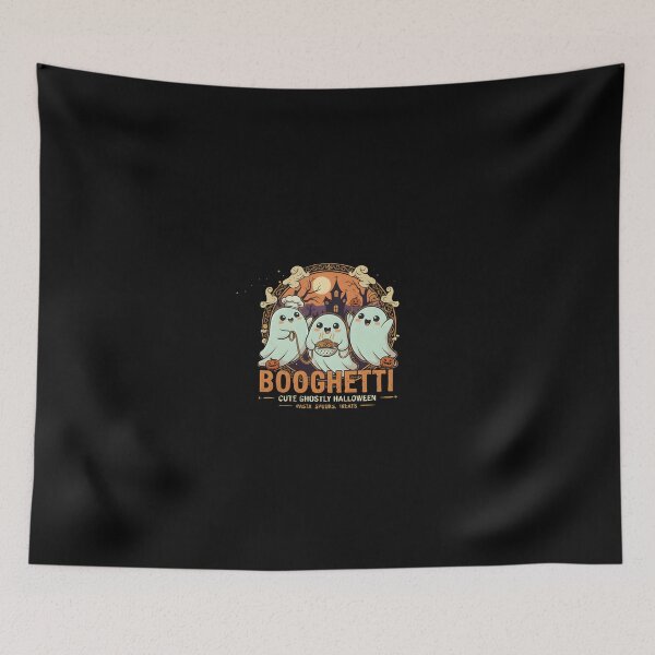 Item preview, Booghetti Trio - Cute Ghost Chef Halloween Pasta Night Graphic designed and sold by DMNindustries.