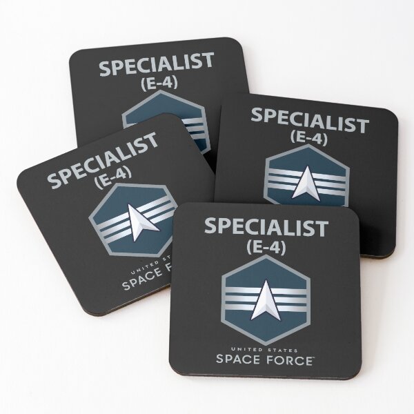 Item preview, USSF - E4 Specialist - US Space Force X 300 designed and sold by Military Insignia Products.