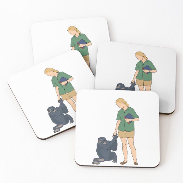 Item preview, Jane Goodall with David Greybeard designed and sold by BluebonnetBrush.