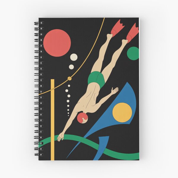 Item preview, The Diver Abstract designed and sold by whitecat23.