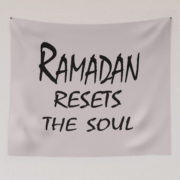 Item preview, Ramadan Resets the Soul – Spiritual Reflection Quote Design designed and sold by ArtNestVerse.