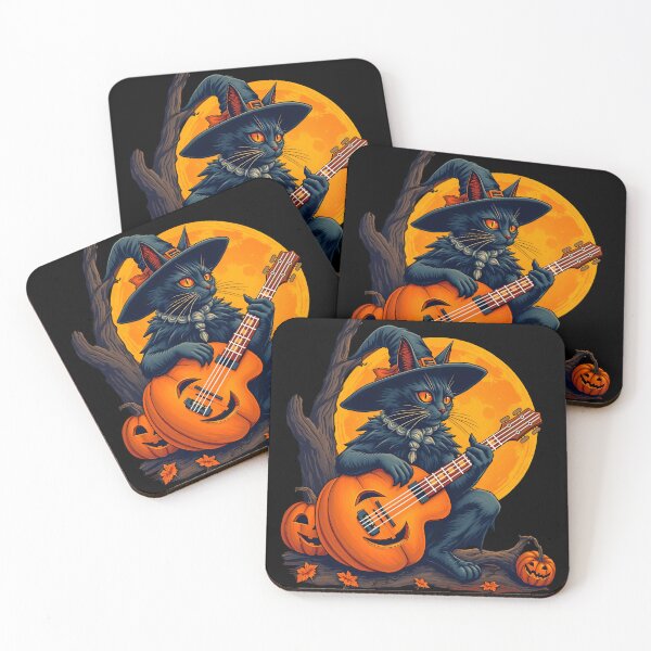Item preview, Pumpkin Blues black cat designed and sold by Kamoufleur.