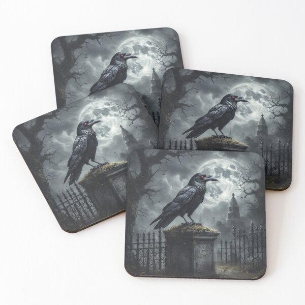 Item preview, Raven's Silent Requiem: Gothic Cemetery Art designed and sold by David R Sawin The Architects Of Eden.