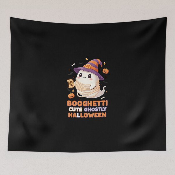 Item preview, "Booghetti Witch" - Cute Ghost Halloween Pasta & Spooks Graphic designed and sold by DMNindustries.