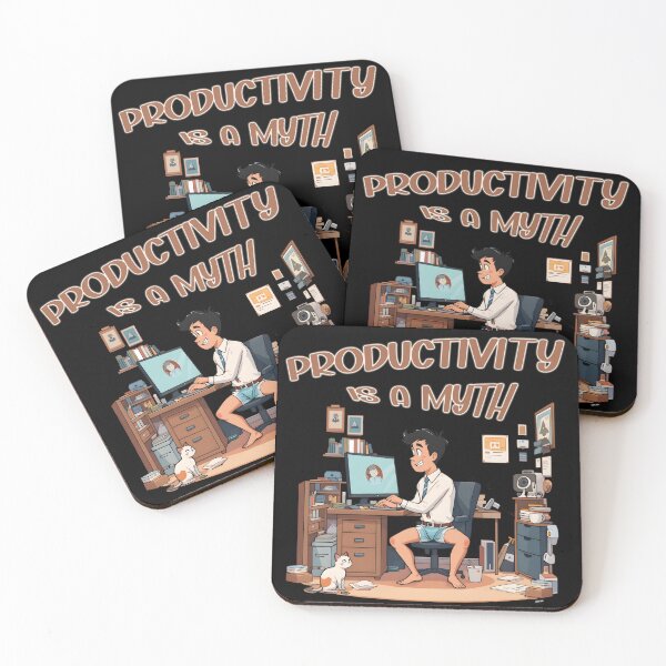 Item preview, Productivity Is a Myth Home Office Edition designed and sold by narco075.