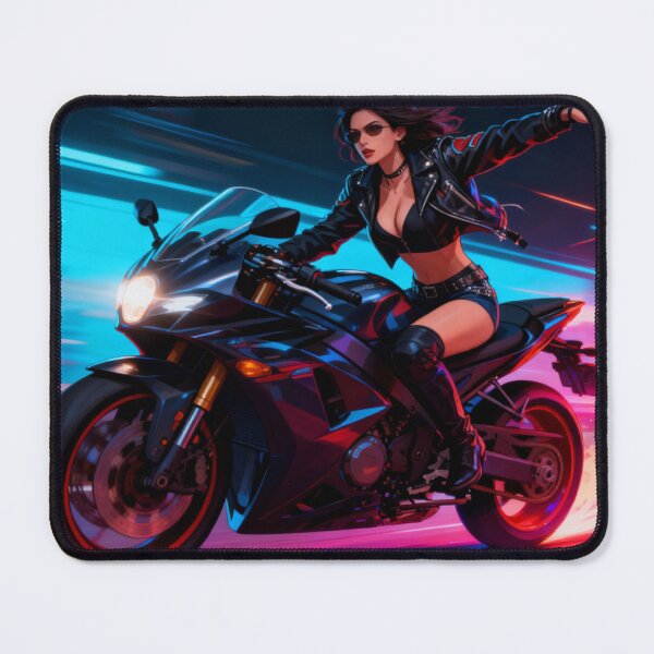 Item preview, Neon Biker Girl" / "Neon Motorcu Kız designed and sold by Mervee11.