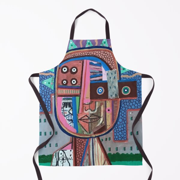 Item preview, Geometric Collage Head with Symbolic Patterns designed and sold by Ellinasmouk.