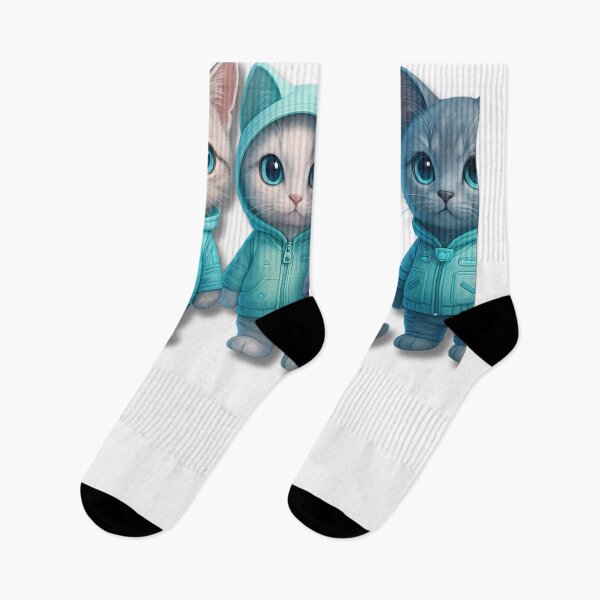 Item preview, Cool Hoodie Cats – Futuristic Streetwear Kittens designed and sold by D-T-Official.
