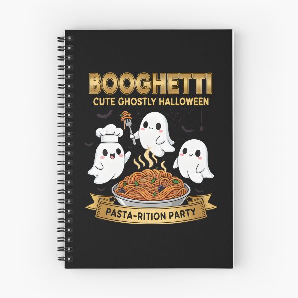 Item preview, PASTA-RITION PARTY! Booghetti Cute Ghost Halloween Feast Graphic designed and sold by DMNindustries.