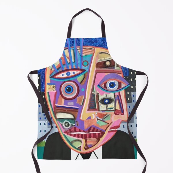 Item preview, Fragmented Face Under Moonlit City Sky designed and sold by Ellinasmouk.