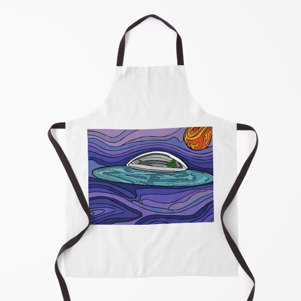 Item preview, We’re Here! Alien spacecraft in flight designed and sold by WendyBialek Designs.