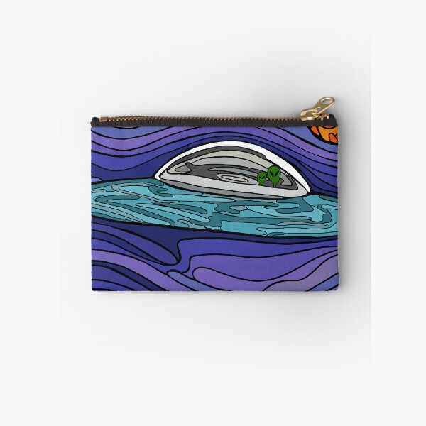 Item preview, We’re Here! Alien spacecraft in flight designed and sold by WendyBialek Designs.