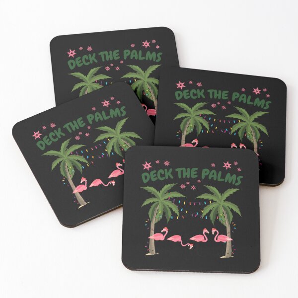 Item preview, Tropical Christmas Florida Flamingo Deck the Palms 		 designed and sold by weilstdaunysk.