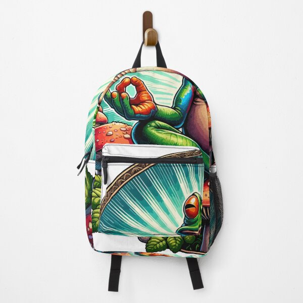 Item preview, Zen Frog on Mushroom Yoga Design – Cute Meditating Frog Nature Artwork designed and sold by Graphic Botique.