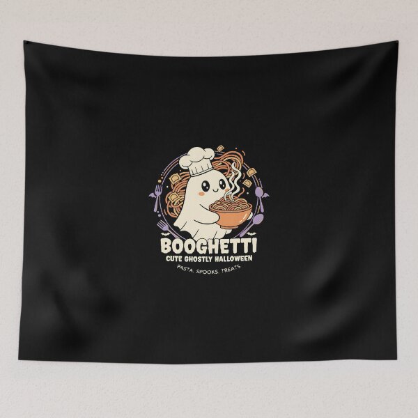 Item preview, Gourmet Ghoul: "Booghetti" Cute Ghost Chef Pasta Art designed and sold by DMNindustries.