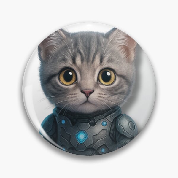 Item preview, Cyber Warrior Cat – Futuristic Armor Kitten designed and sold by D-T-Official.