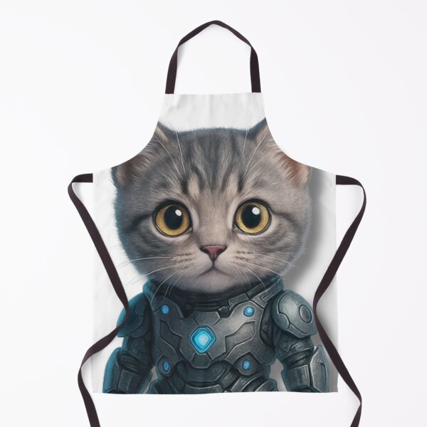 Item preview, Cyber Warrior Cat – Futuristic Armor Kitten designed and sold by D-T-Official.