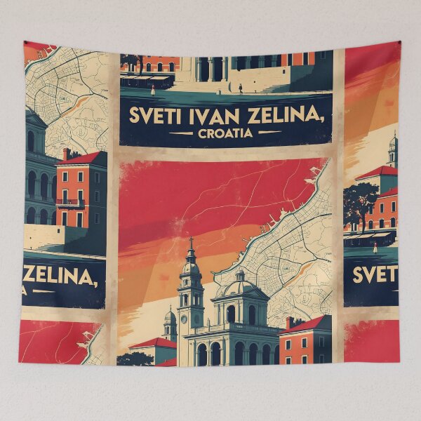 Item preview, Sveti Ivan Zelina Croacia 1950 Vintage Viajes Turismo designed and sold by TravelersGems.