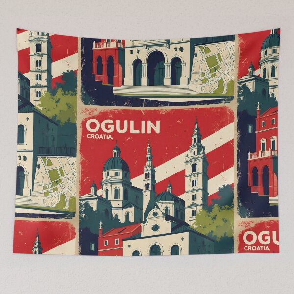 Item preview, Ogulin Croatia 1950s Vintage Travel Tourism designed and sold by TravelersGems.