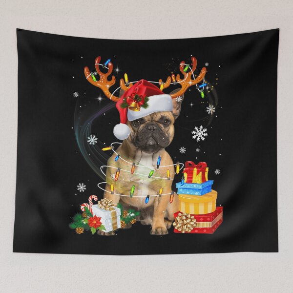 Item preview, French Bulldog Christmas Tree Light Pajama Dog Xmas 		 designed and sold by nugspavena.