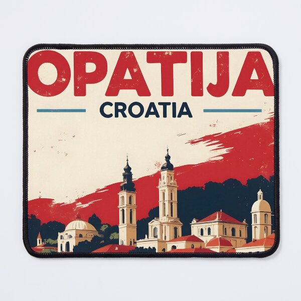 Item preview, Opatija Croatia 1950s Vintage Travel Tourism designed and sold by TravelersGems.