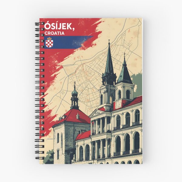 Item preview, Osijek Croatia 1950s Vintage Travel Tourism designed and sold by TravelersGems.