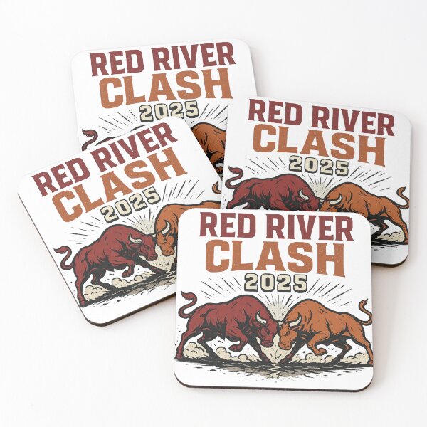 Item preview, Red River Clash 2025 Rivalry Bulls – Crimson vs Burnt Orange Showdown Tee designed and sold by VandalMuse.