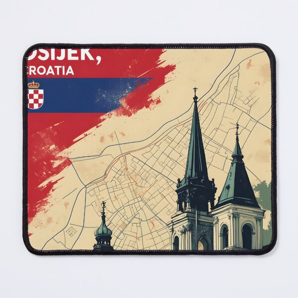 Item preview, Osijek Croatia 1950s Vintage Travel Tourism designed and sold by TravelersGems.