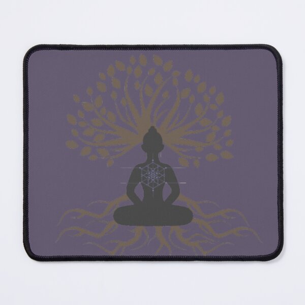 Item preview, Rooted in Stillness – Sacred Tree of Life & Meditation Design designed and sold by CreativeDazzleStudio.