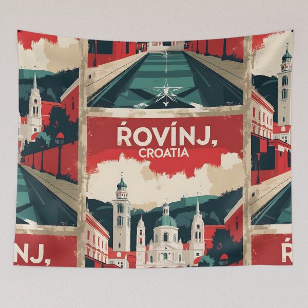 Item preview, Rovinj Croatia 1950s Vintage Travel Tourism designed and sold by TravelersGems.