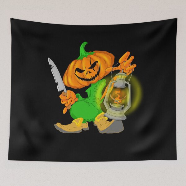 Item preview, Jack o lantern scary carved pumpkin face halloween designed and sold by TheEndDesign.
