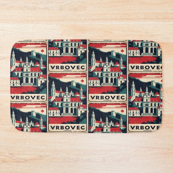 Item preview, Vrbovec Croatia 1950s Vintage Travel Tourism designed and sold by TravelersGems.