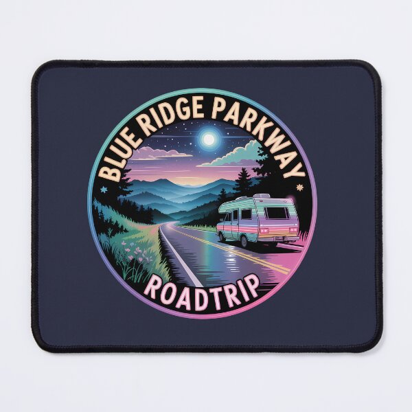 Item preview, Night Blue Ridge Parkway Roadtrip Sticker designed and sold by Horizon Tales.