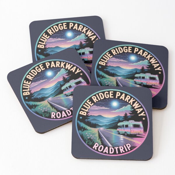 Item preview, Night Blue Ridge Parkway Roadtrip Sticker designed and sold by Horizon Tales.
