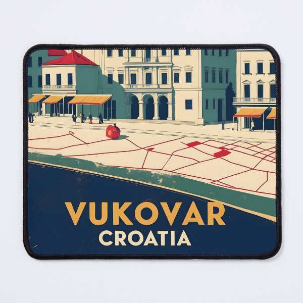 Item preview, Vukovar Croatia 1950s Vintage Travel Tourism designed and sold by TravelersGems.