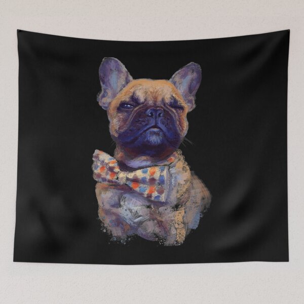 Item preview, French bulldog realistic print	 designed and sold by evelisbahnom.