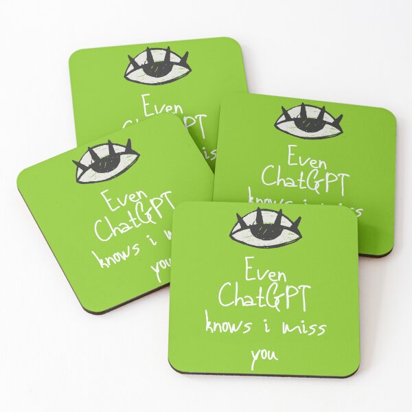 Item preview, "Even ChatGPT Knows I Miss You" – Funny Couples & AI Therapy Quote Design designed and sold by Minimum-Rage.