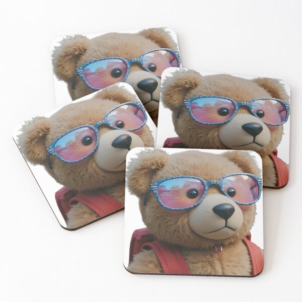 Item preview, Osito Cool con gafas de sol – Mochila de moda de peluche designed and sold by D-T-Official.