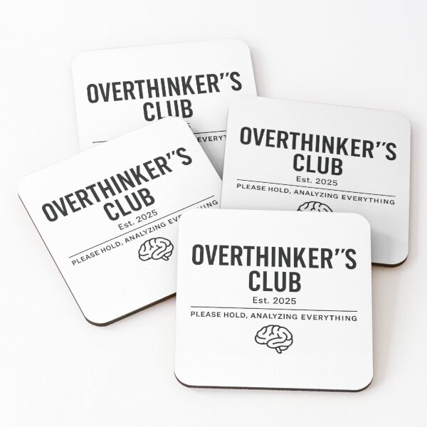 Item preview, Overthinker’s Club designed and sold by LevelUpLab.